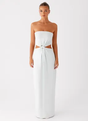 Theater-Night Sleek And Stylish Mayfair Maxi Dress - Mint