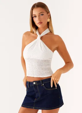 Maysa Low Rise Mini Skirt - Indigo Gentle Vibe Calm Mood