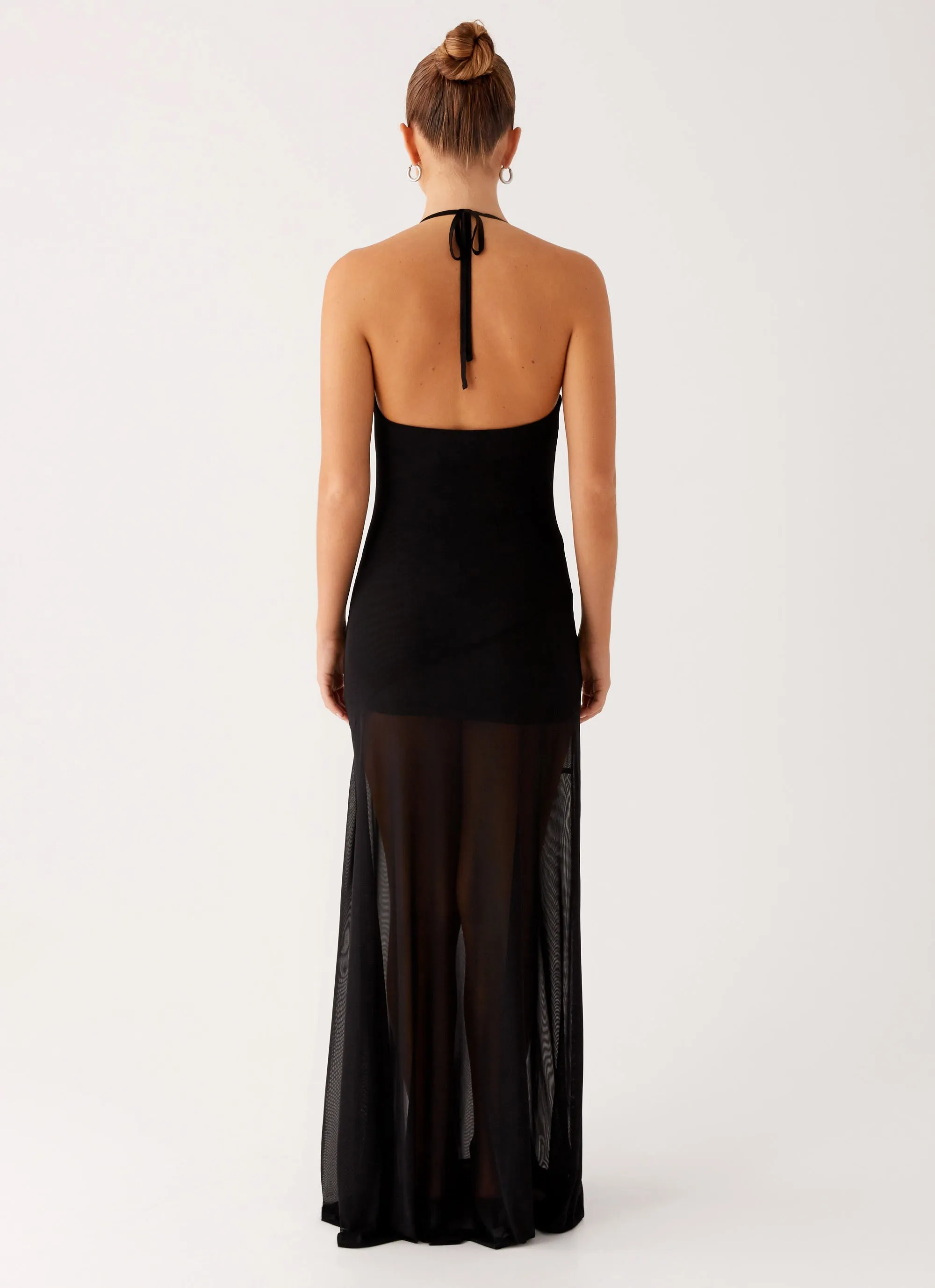 Mckinley Maxi Dress - Black Vibrant Look