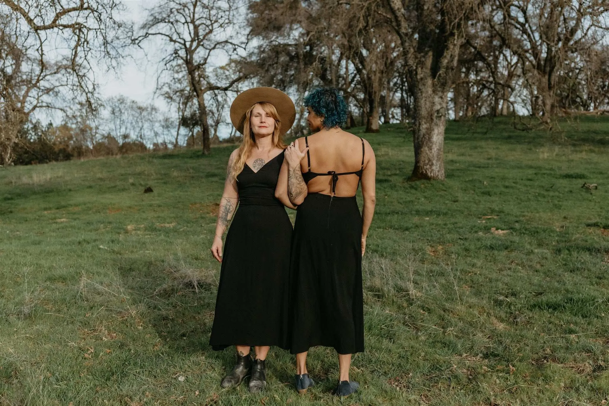 Night Ready Meadow Dress in Black Challis