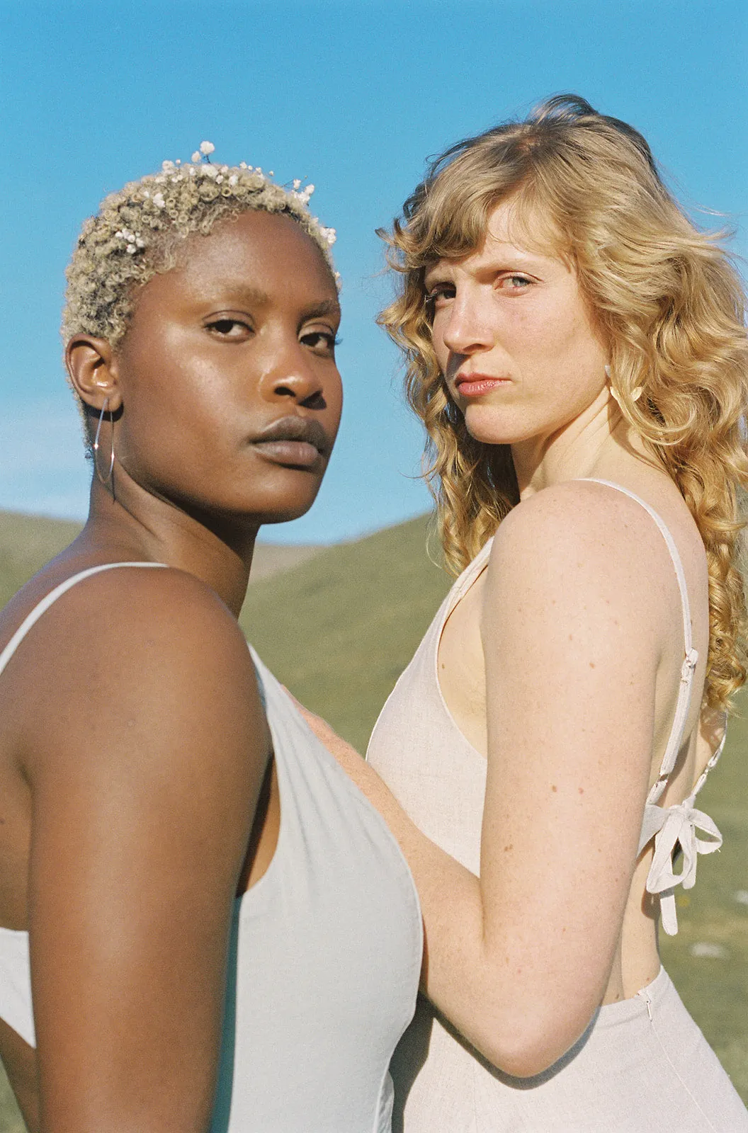 Modest Light Meadow Dress in Oat Straw Linen