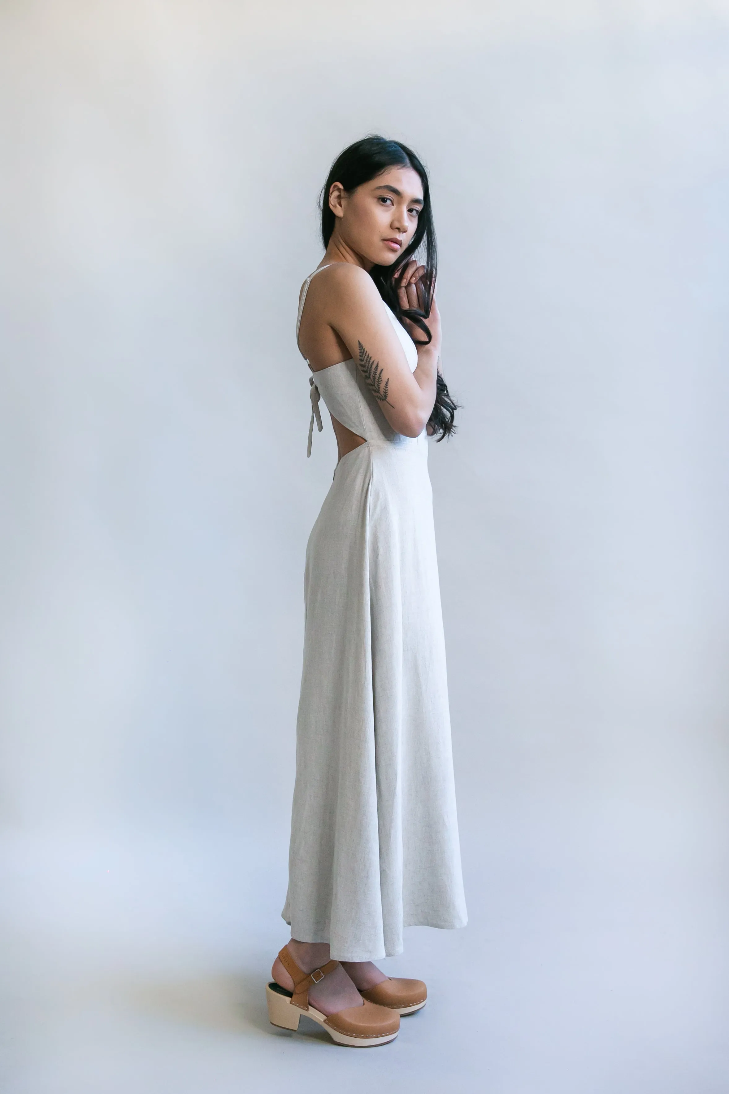 Meadow Dress in Oat Straw Linen Perfect Style