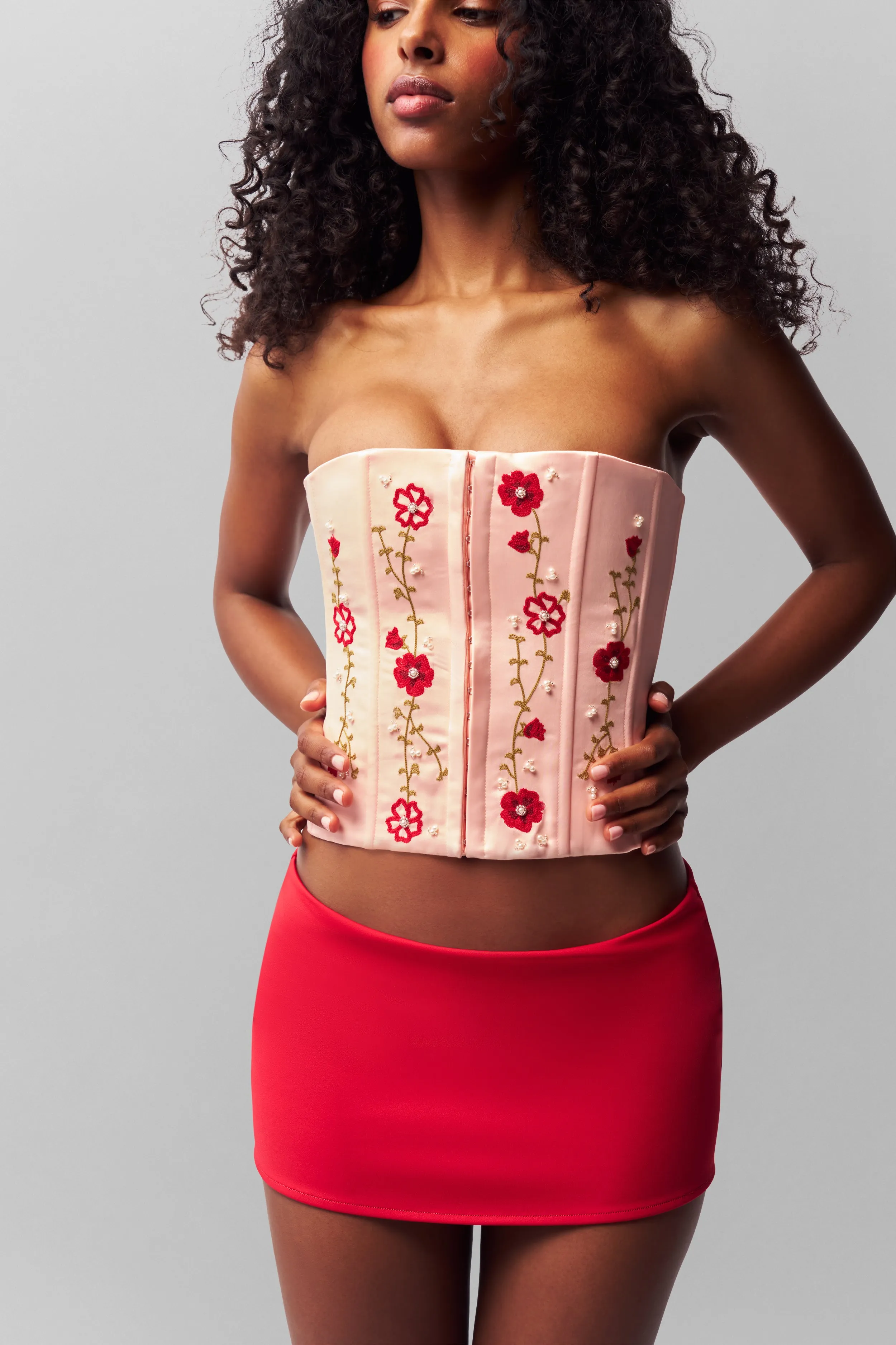 Meadows Satin Corset SeamlessKnitConstruction