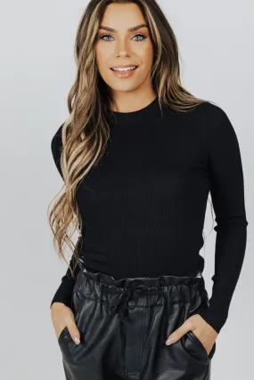 Megan Ribbed Top BondedEdges GarmentWashedFinish