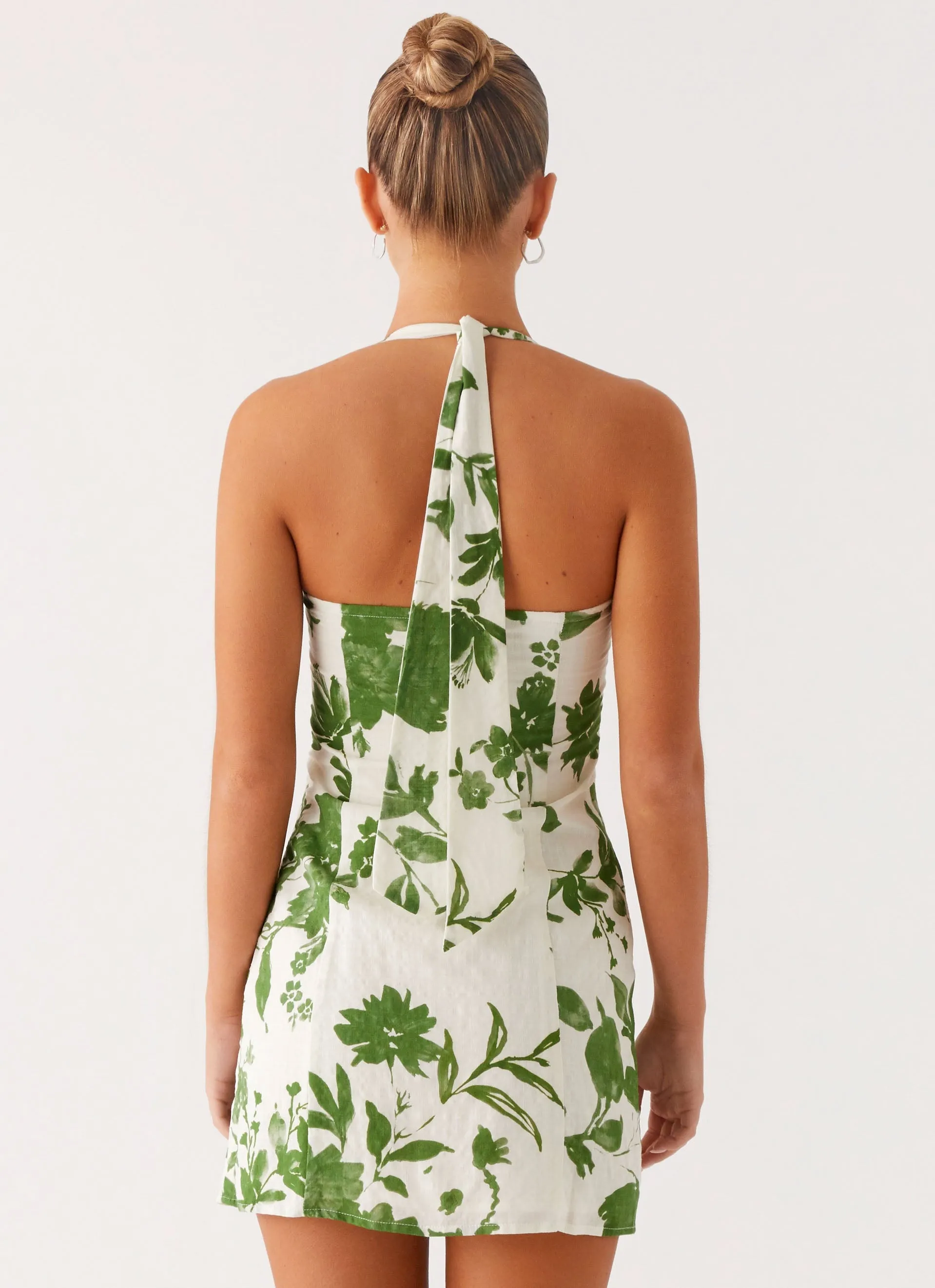Cozy Movement Melora Mini Dress - Verdant Bloom