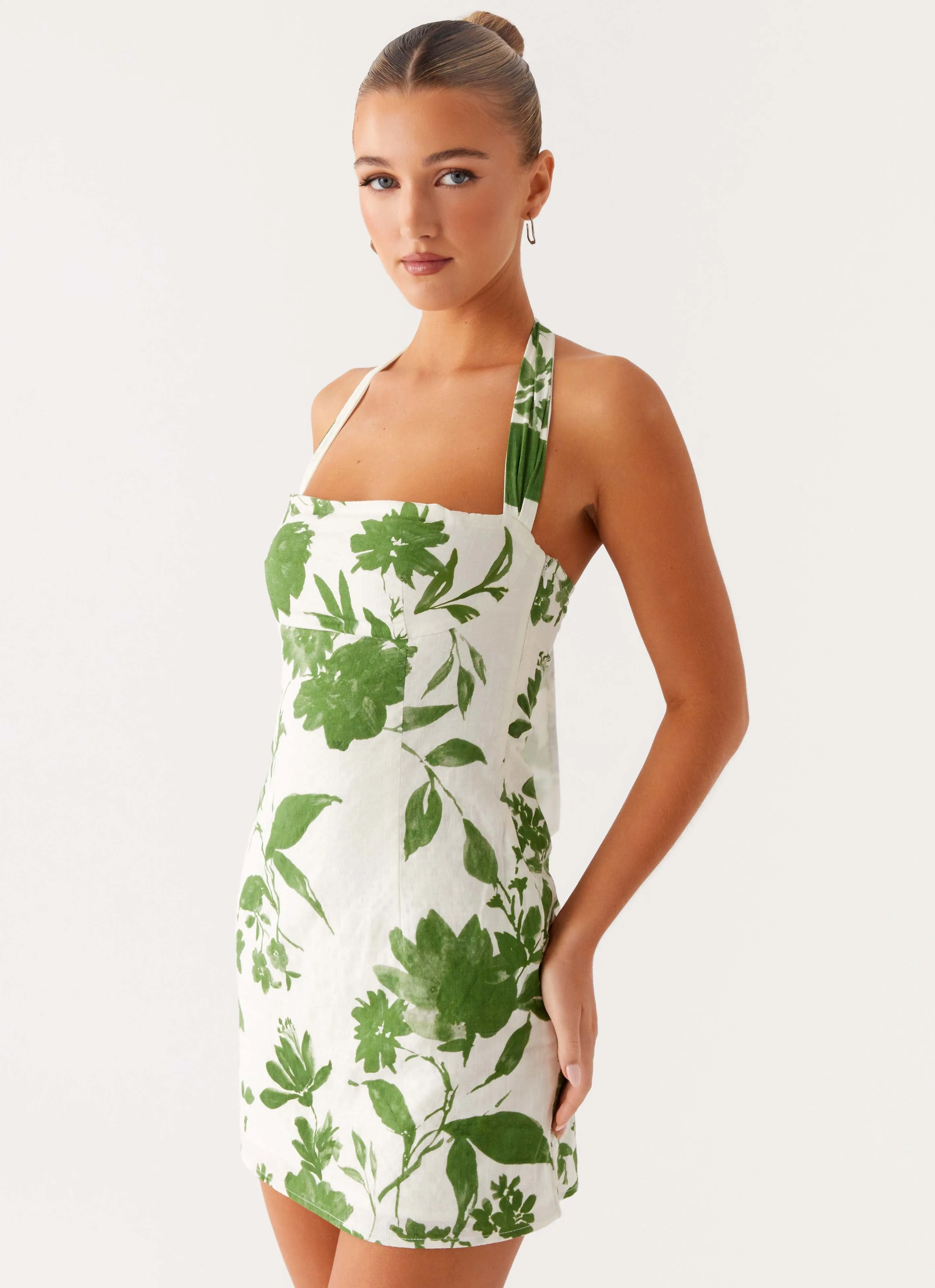 Melora Mini Dress - Verdant Bloom Casual Feel