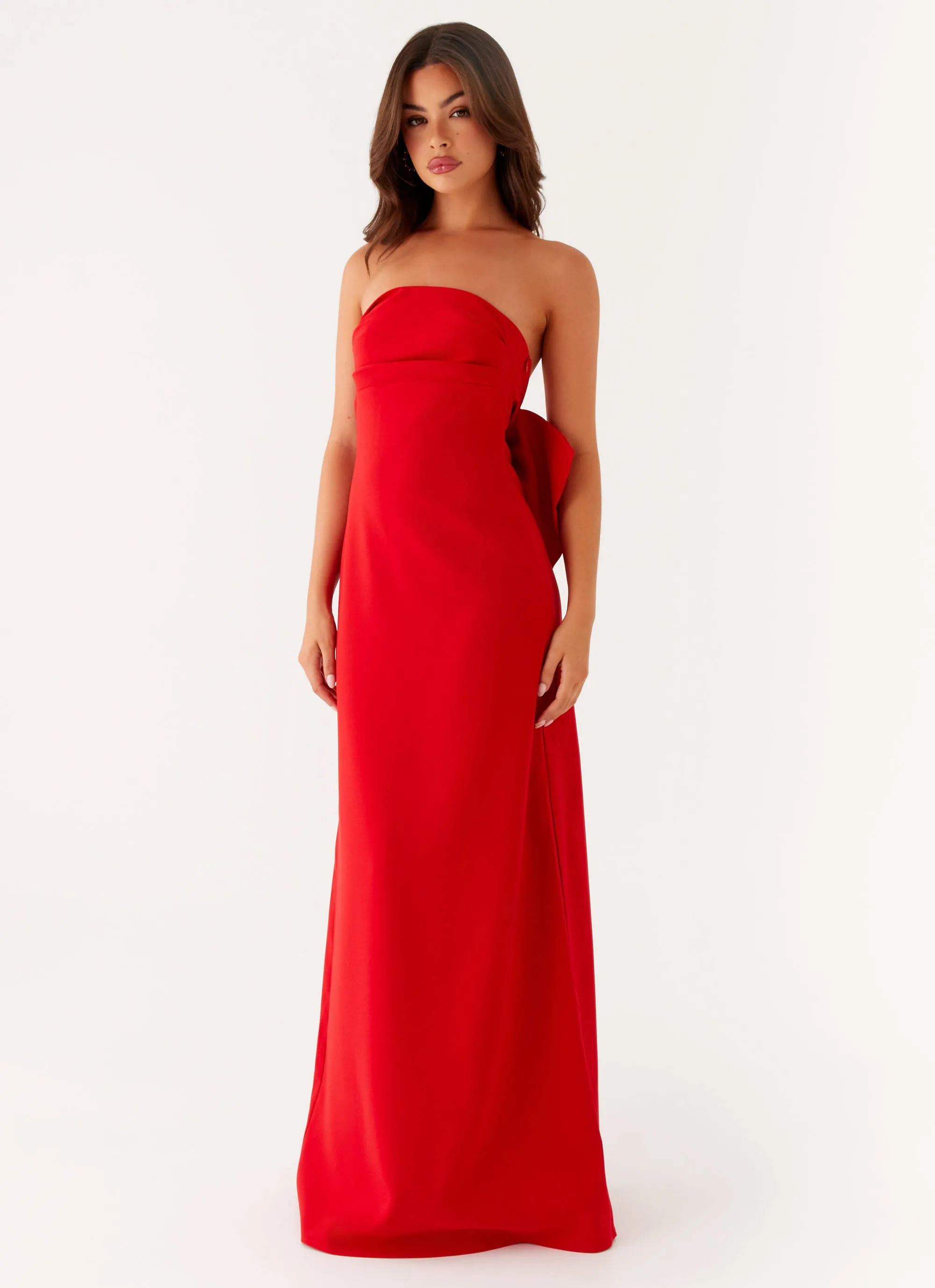 Meredith Maxi Dress - Red Airy Layer