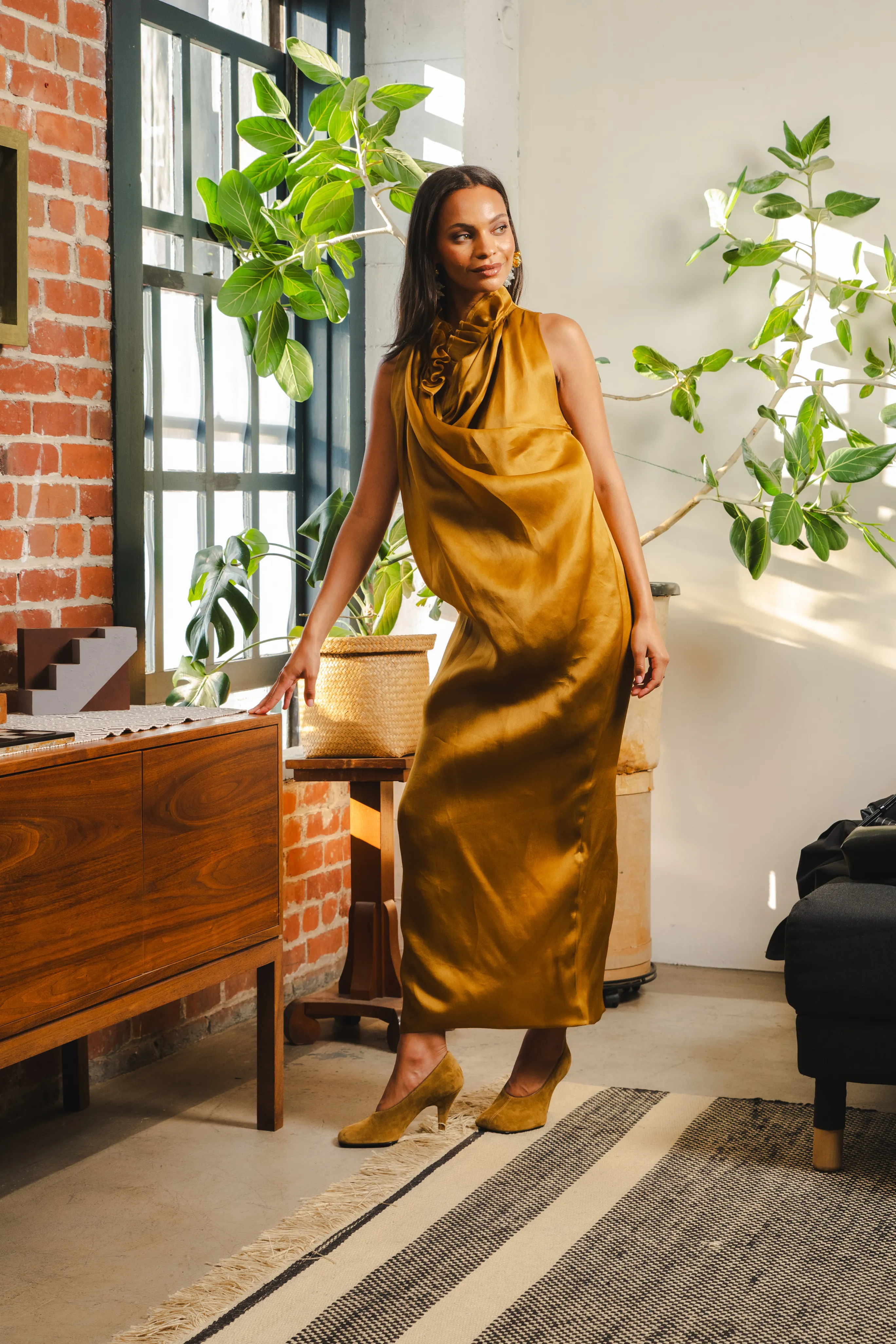 Tailored Layers animal-print Meryl Dress