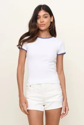 Cassis Rib Tee Raglan Sleeve WrinkleResistant Fabric