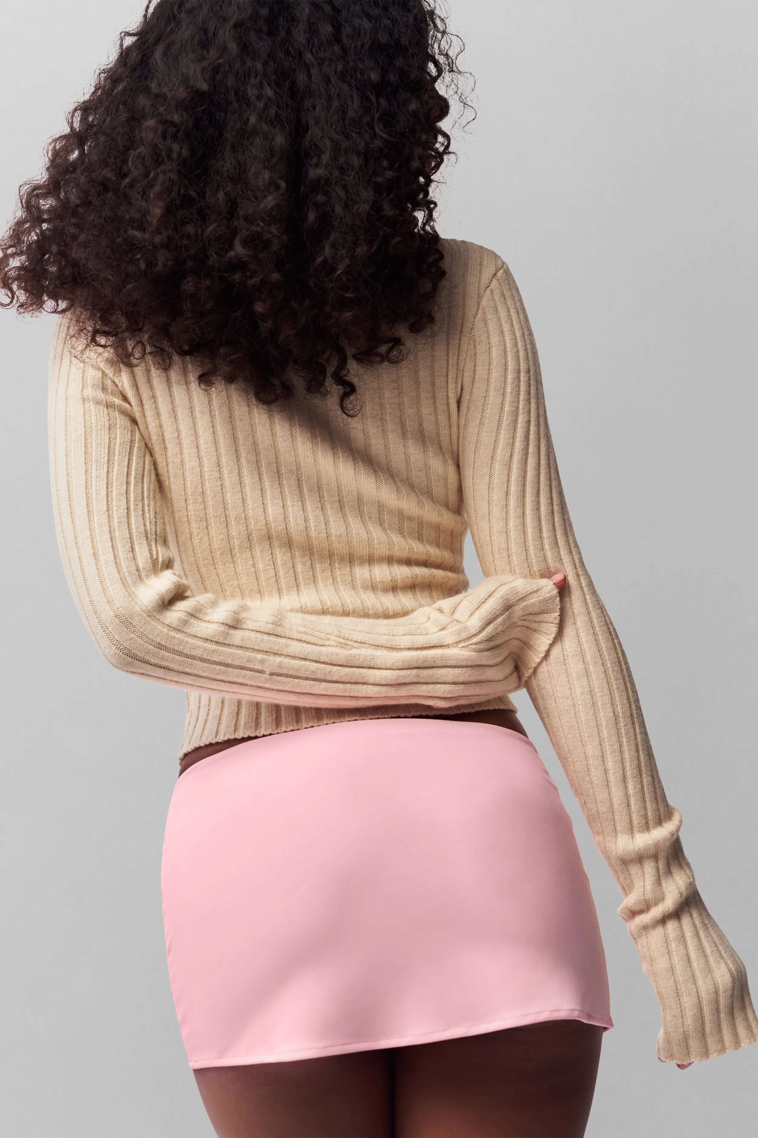 Urban Style Flowy Drape Micro Mini Stretch Skirt