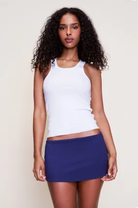 Micro Mini Stretch Skirt Street Look