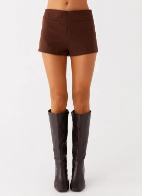 Nia Micro Short - Chocolate Flex Foam Inserts