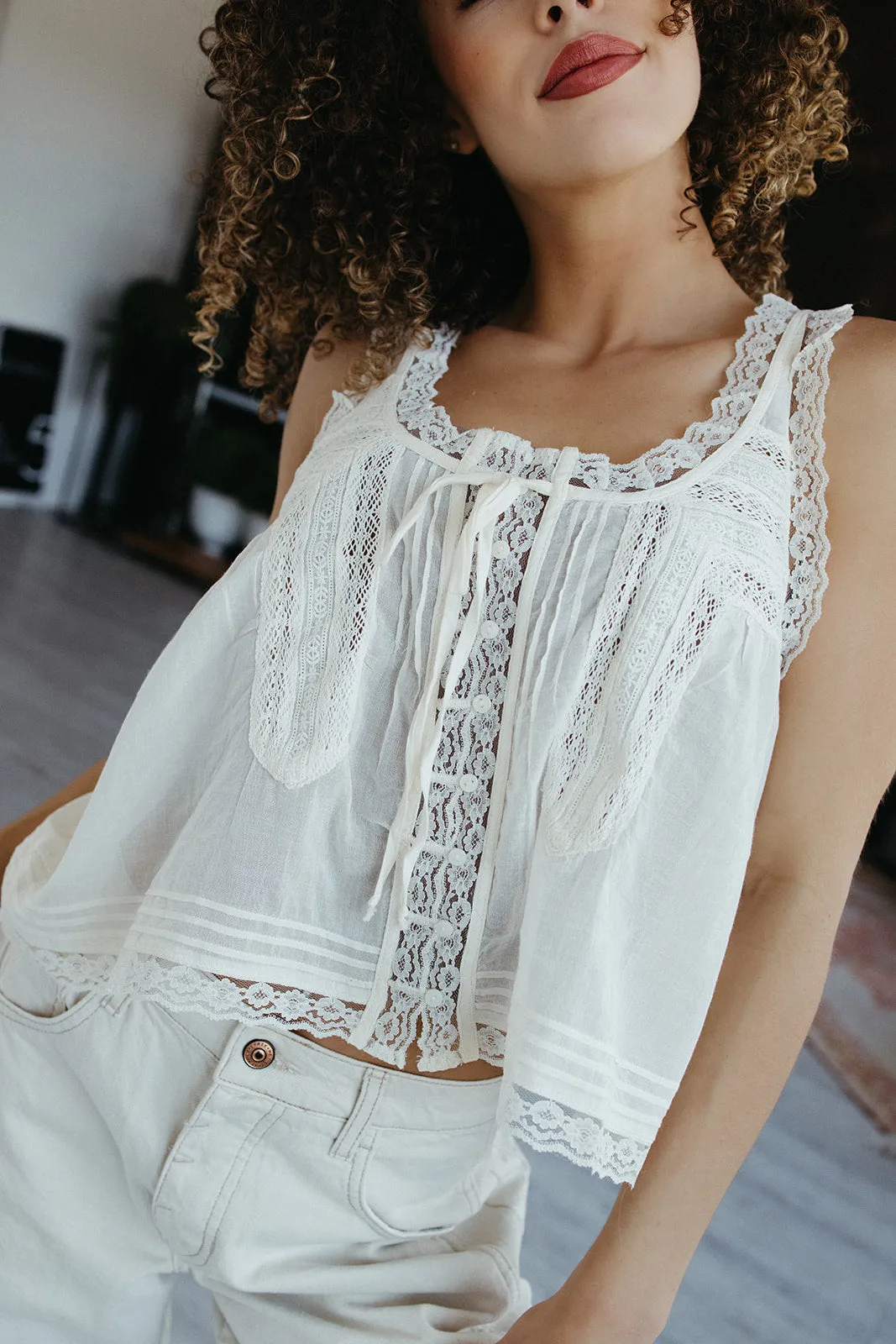 AdjustableHem Circular Knit Free People Forevermore Tank