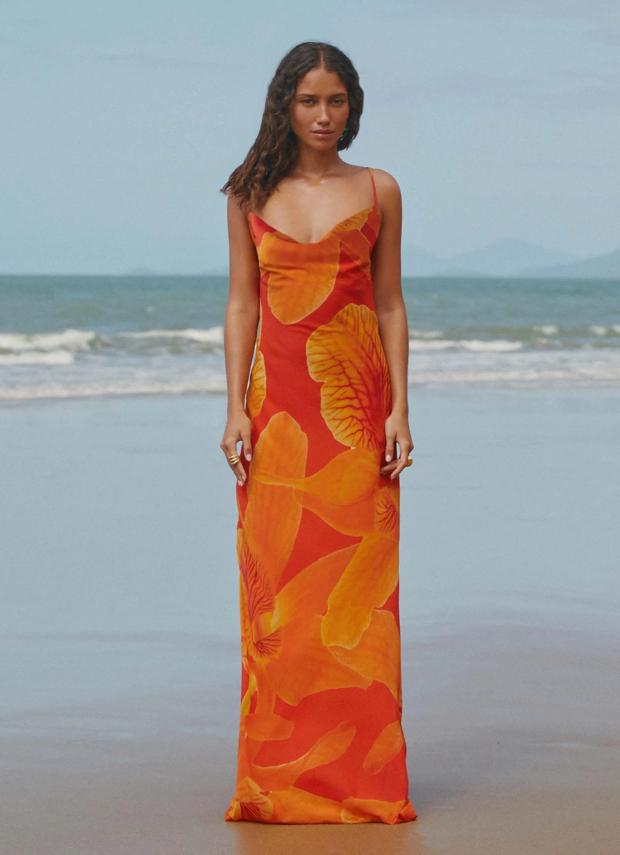 Midafternoon Maxi Dress - Serene Orange Seasonal Style