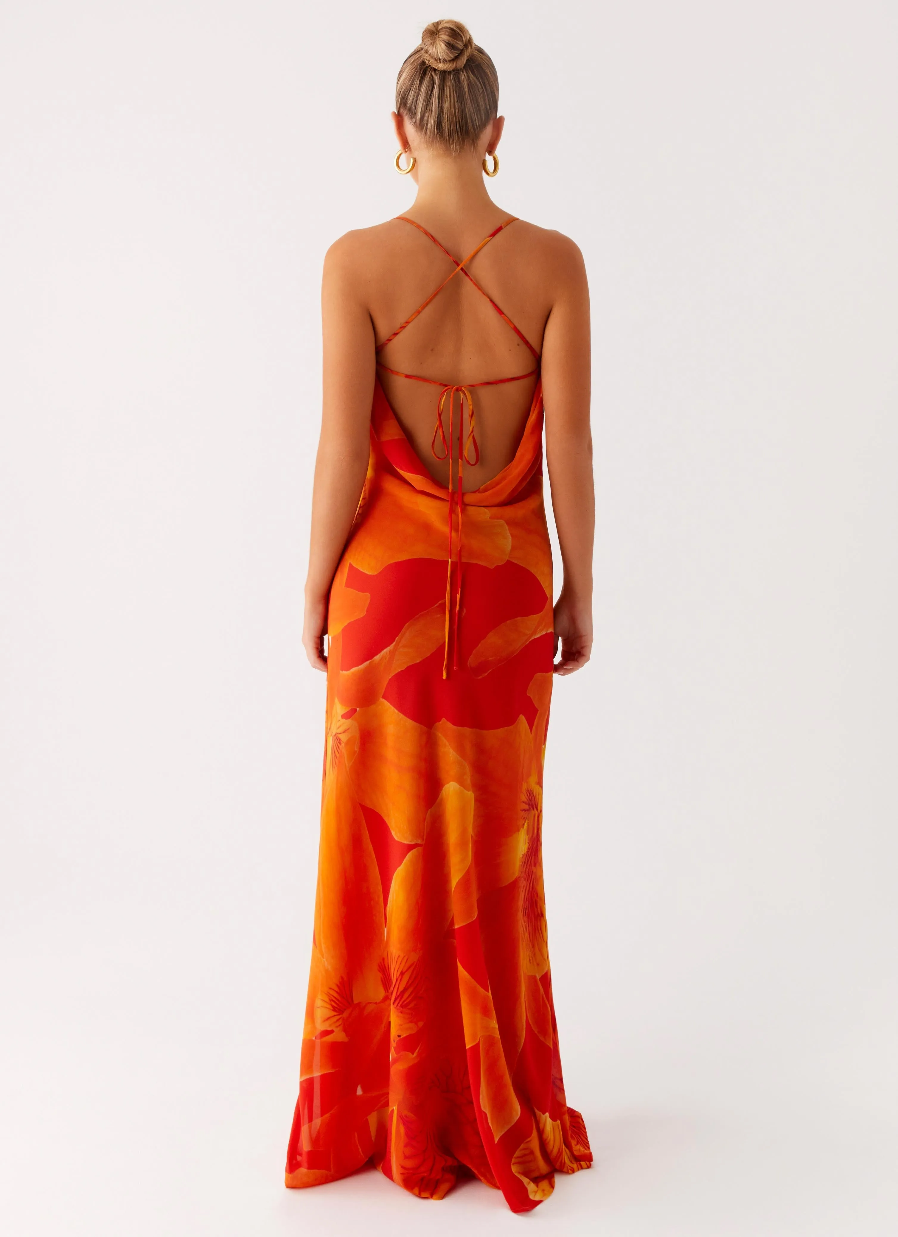Comfy Detail Midafternoon Maxi Dress - Serene Orange