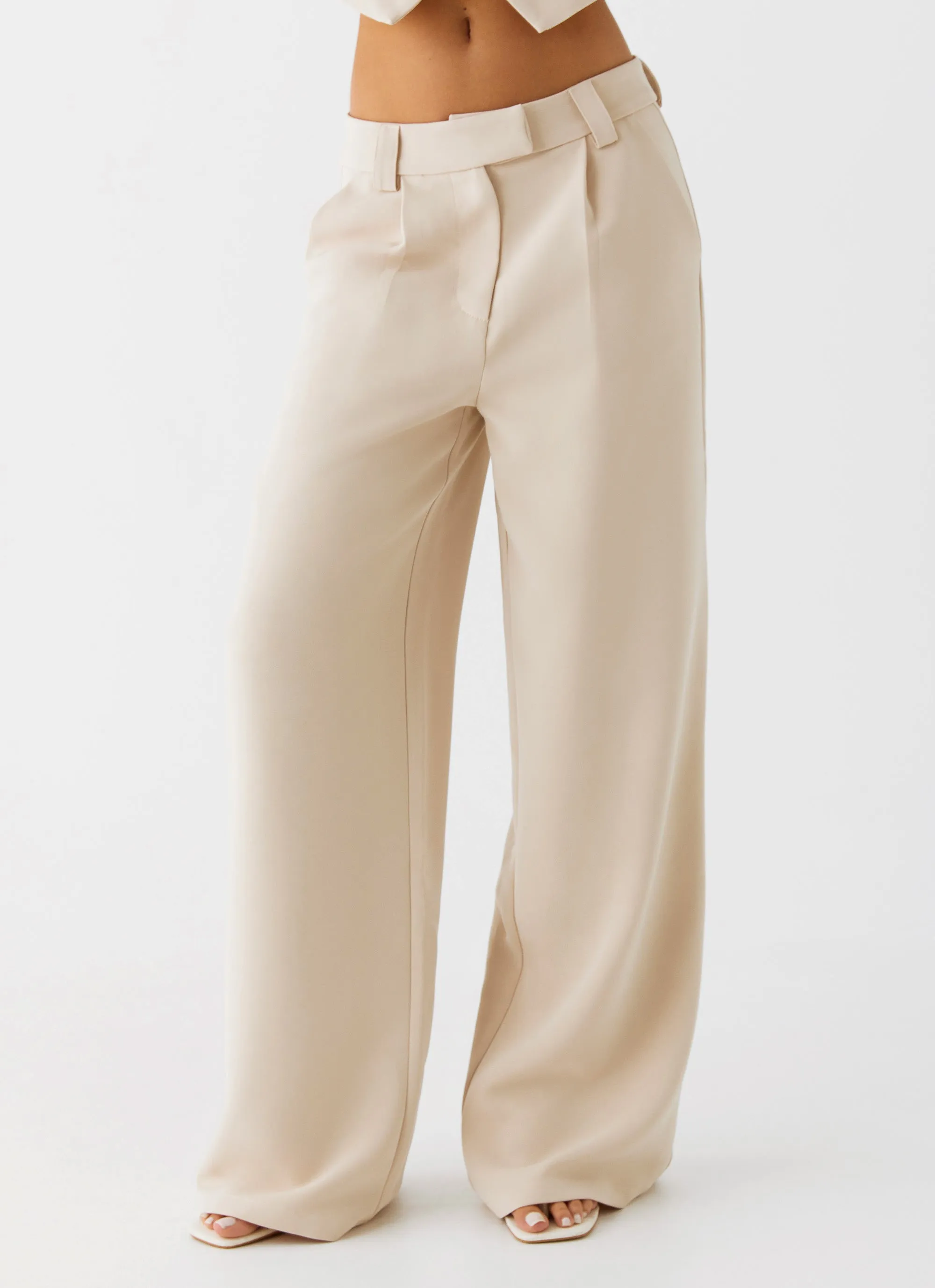 Anti Snag Threading Midnight City Suit Pants - Beige