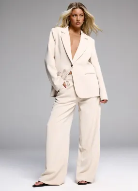 Midnight City Suit Pants - Beige All Day Use HiddenDrawcord