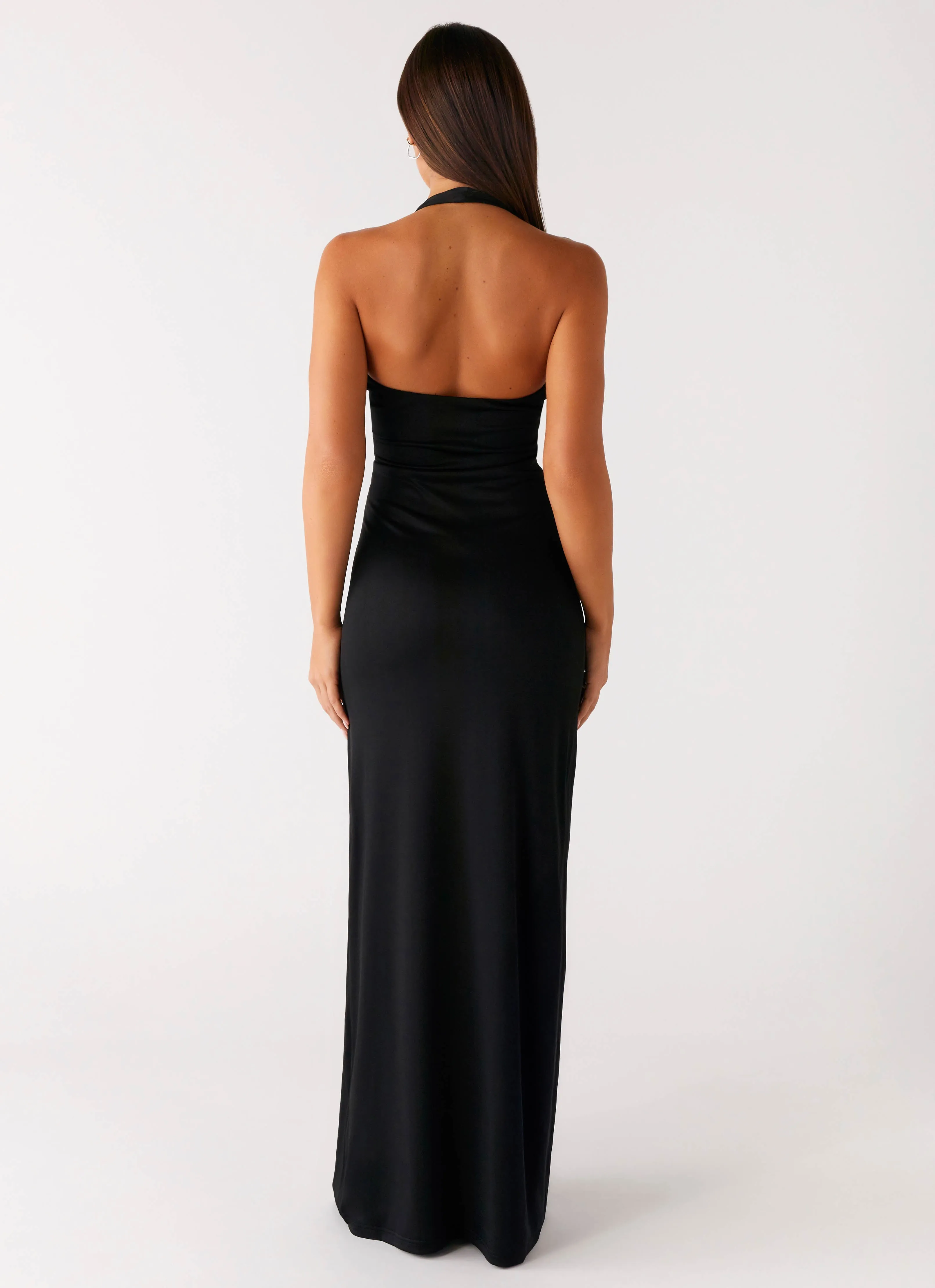 Midnight Dreams Maxi Dress - Black Petite Chic