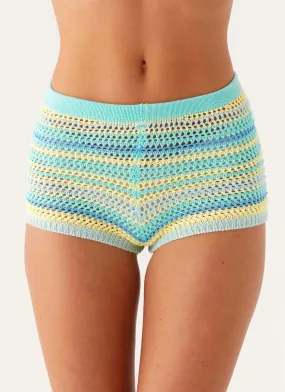 Comfort waistband Reflective Trim Miffy Mini Shorts - Green Multi