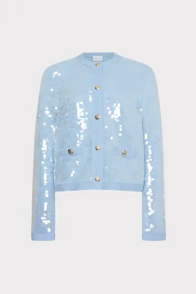 Snag Free Surface Iman Sequin Knit Cardigan