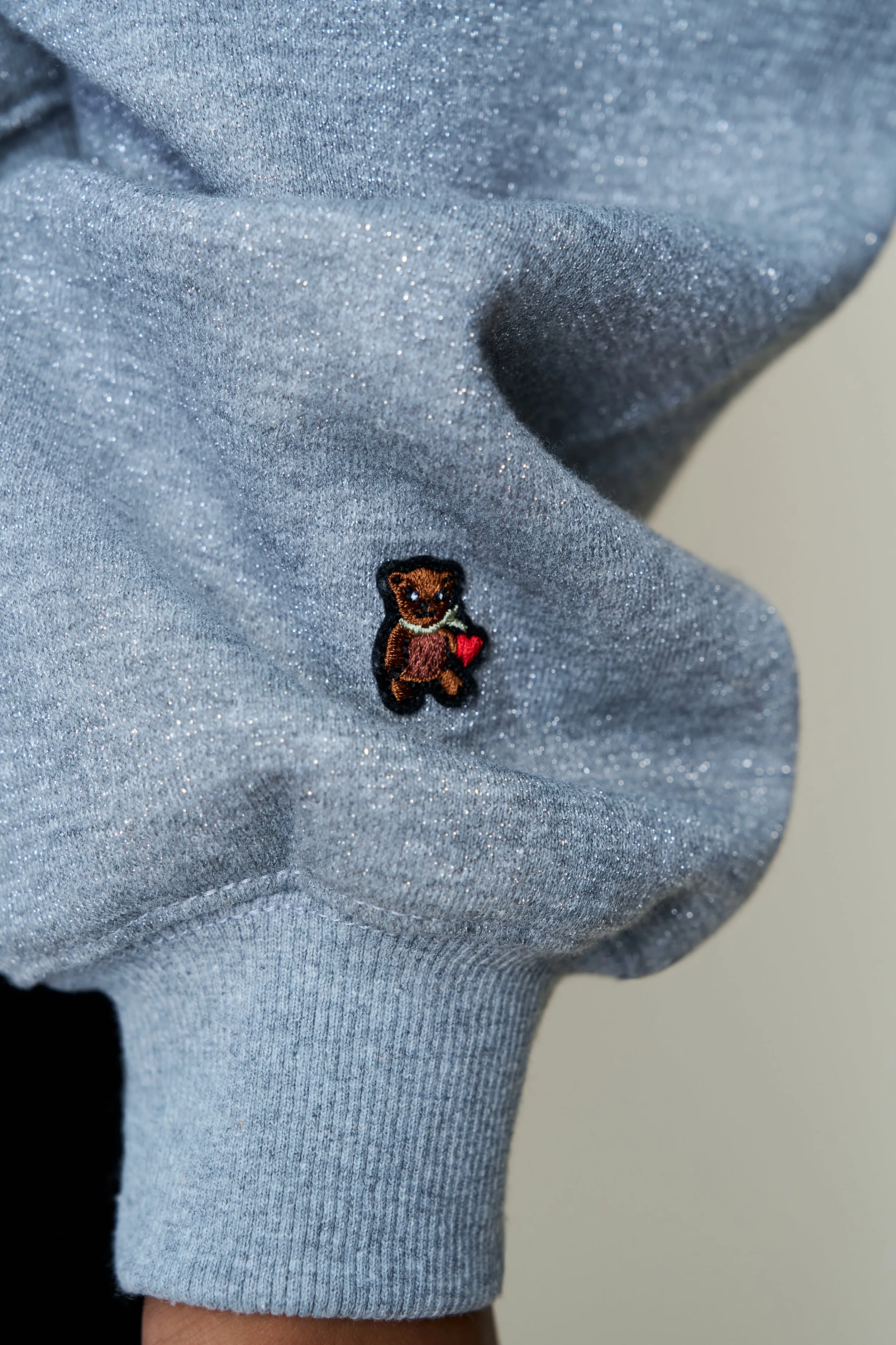 Organic Cotton OdorResistant Fabric Guizio Sparkle Pullover Hoodie