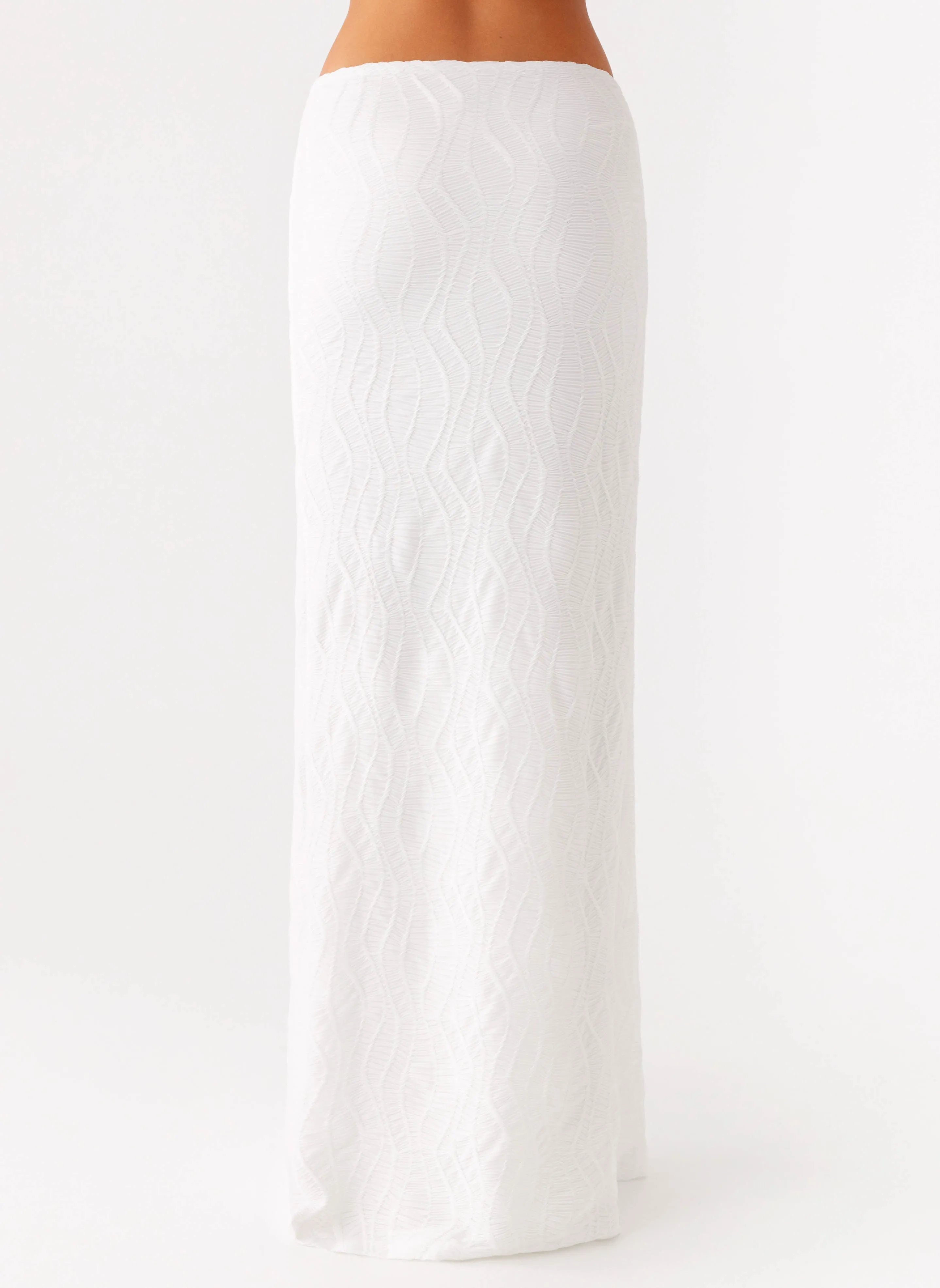 Briene Maxi Skirt - White Weekend Favorite No Ride Up