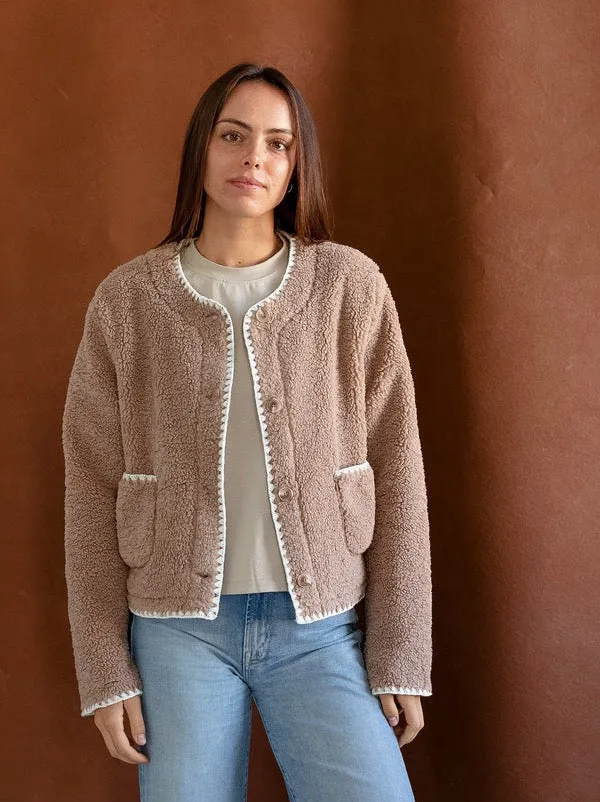 Stowe Cocoa Jacket Four Way Stretch Lightweight insulation