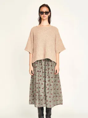 Non Restrictive Mobility Mirth Fez Boucle Top in Graham Cracker