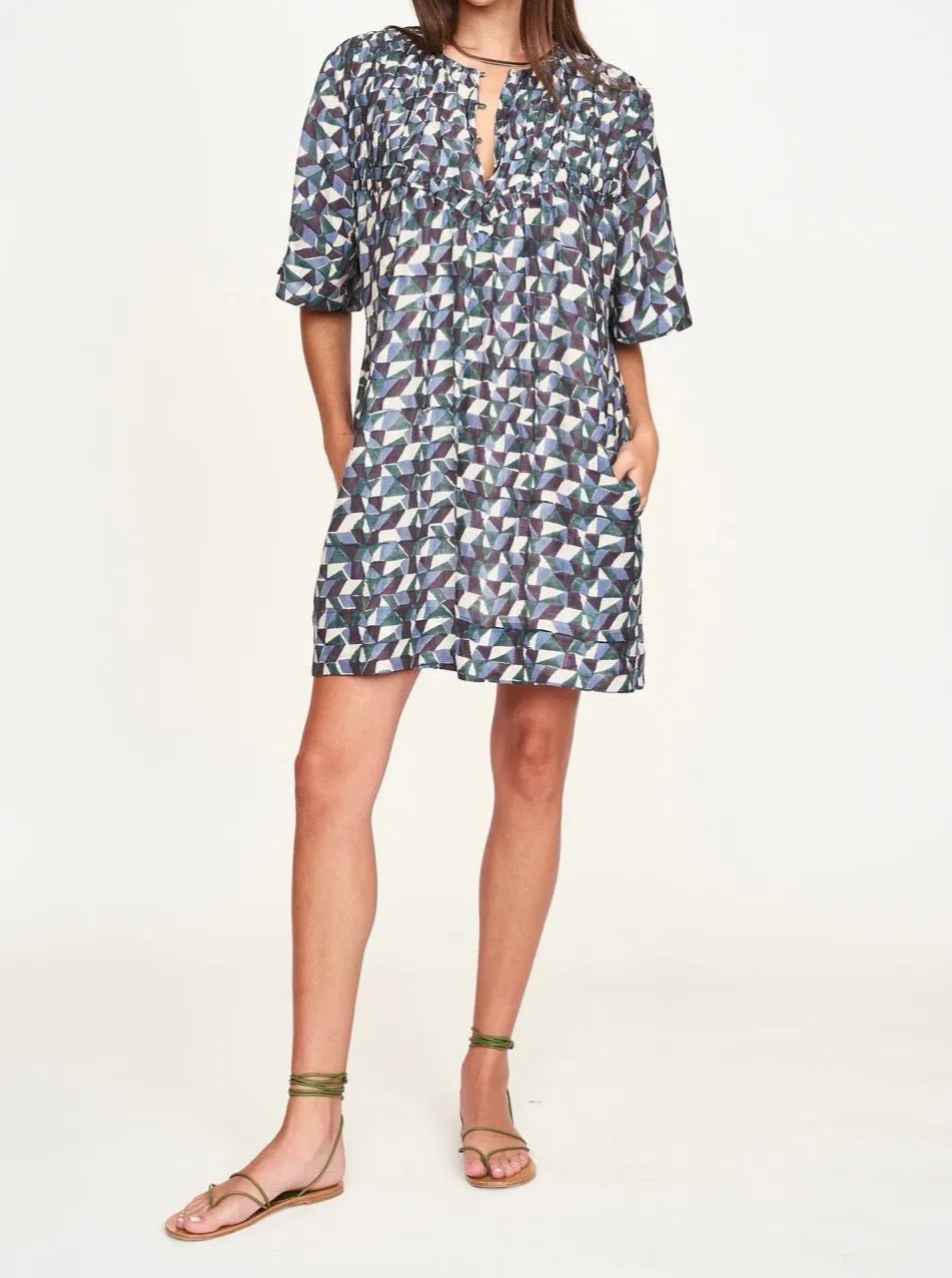 Metallic-Shine Mirth Marrakesh Dress in Seaglass in Aegean