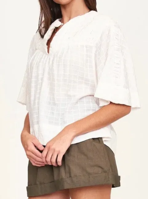 Lightweight Design Mirth Marrakesh Top in White