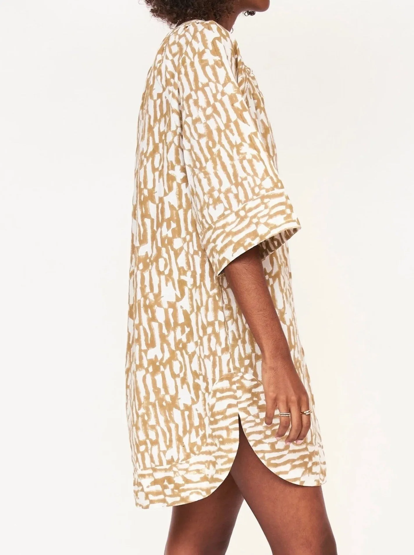 Layered Look Mirth Palm Springs Short Dress in Driftwood