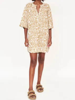 Festive Mood Mirth Palm Springs Short Dress in Driftwood