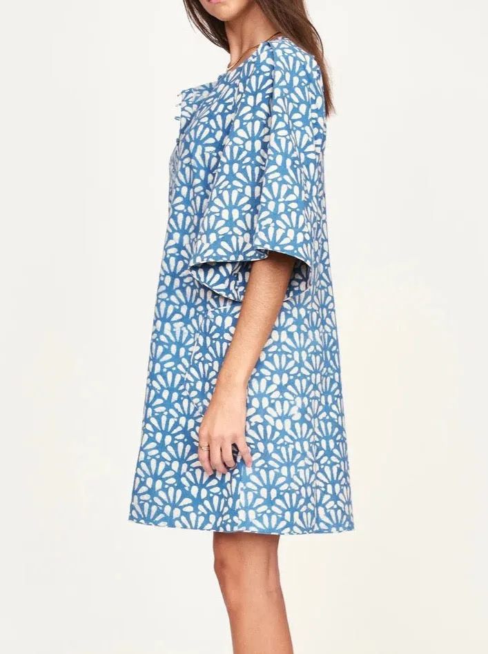 Body Flow Soft Mesh Mirth Short Dress Tellis in Indigo