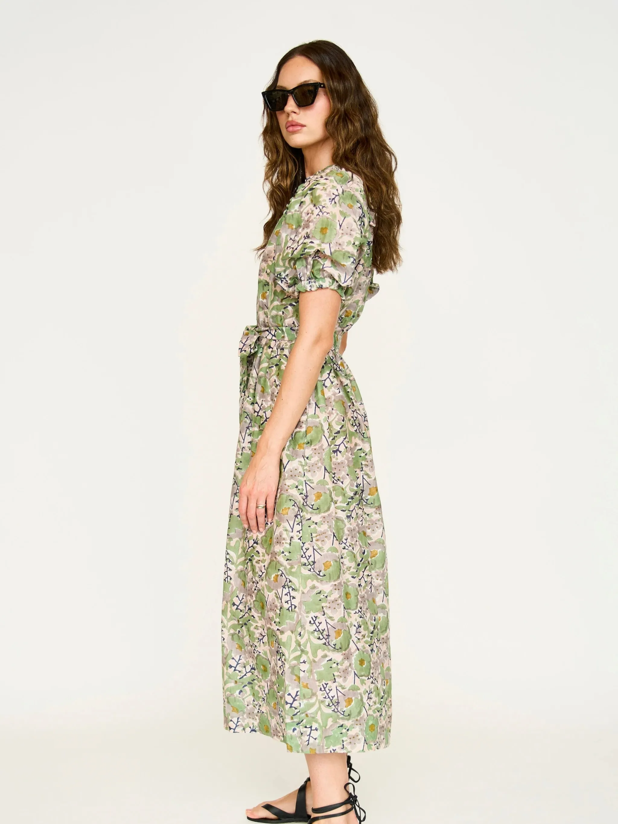Work Option Chic Direction Mirth Somerset Dress in Lavender Bloom