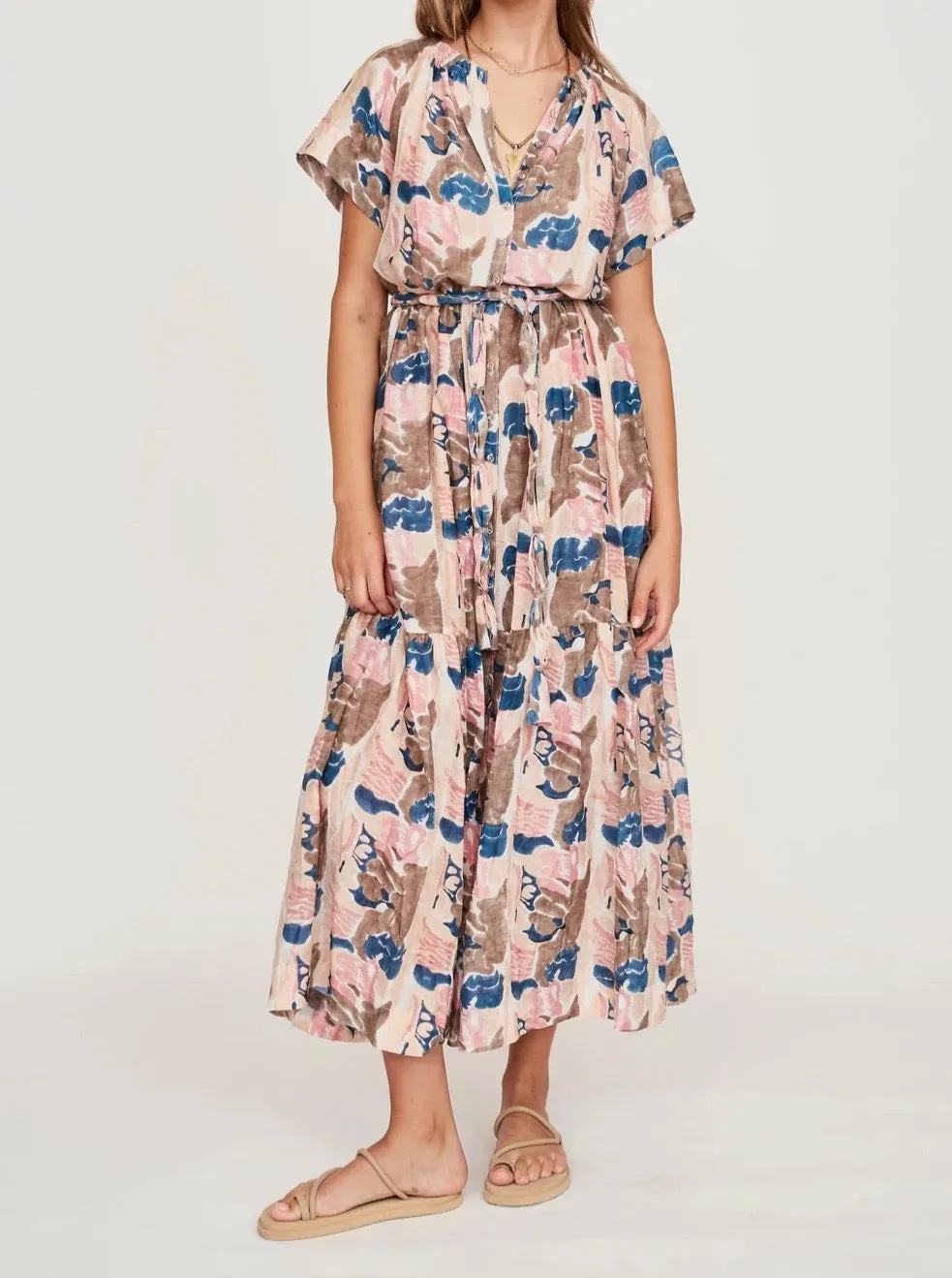 Simple Spirit Modern Staple Mirth Vienna Maxi in Reef In Shortcake