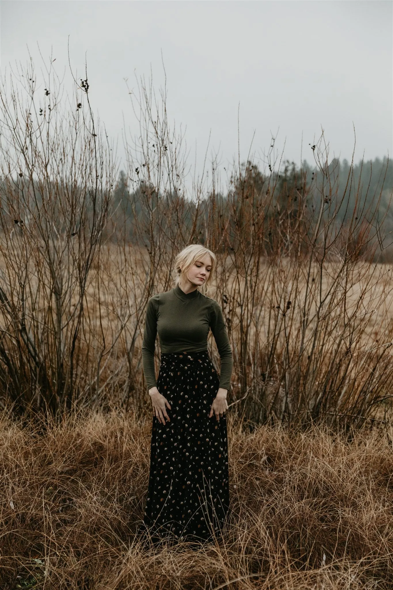 HighStretch Convertible Style Mock Top in Olive