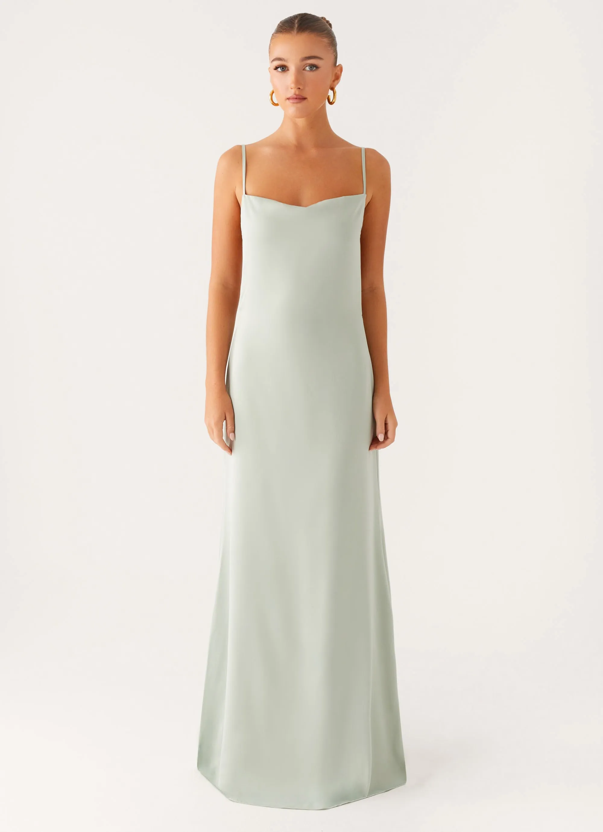 Cool Tone Yves Maxi Dress - Mint