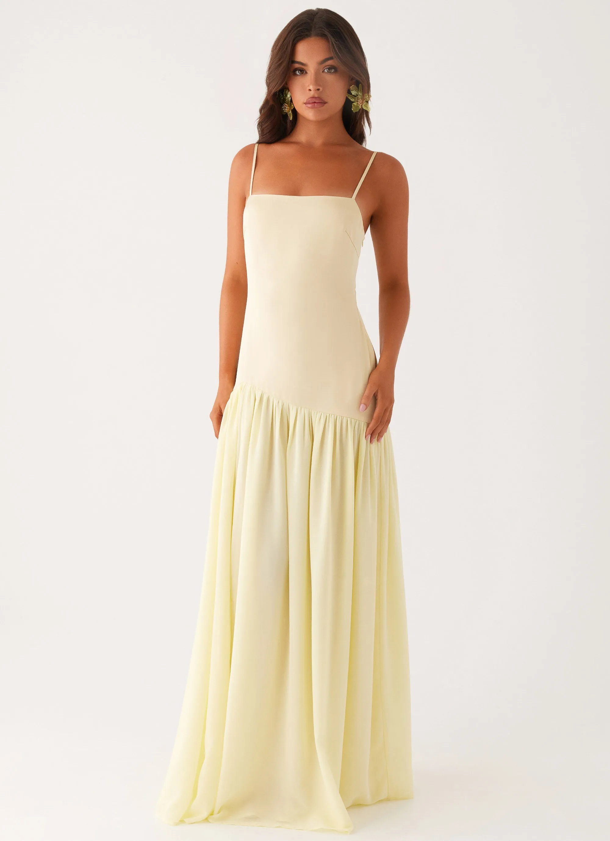 Asteria Maxi Dress - Yellow AntiPillTreatment