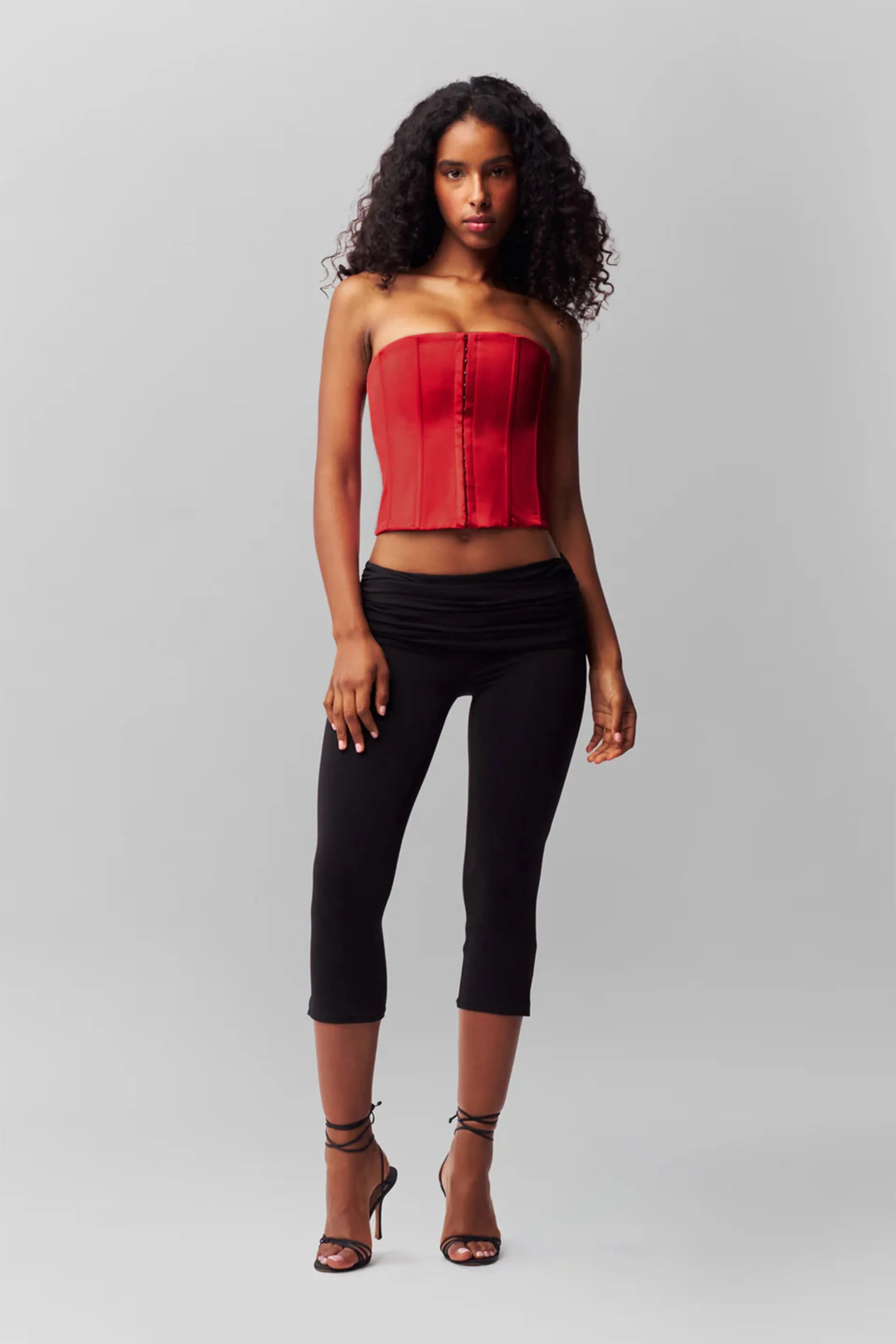 Sun Protective Fabric Satin Corset