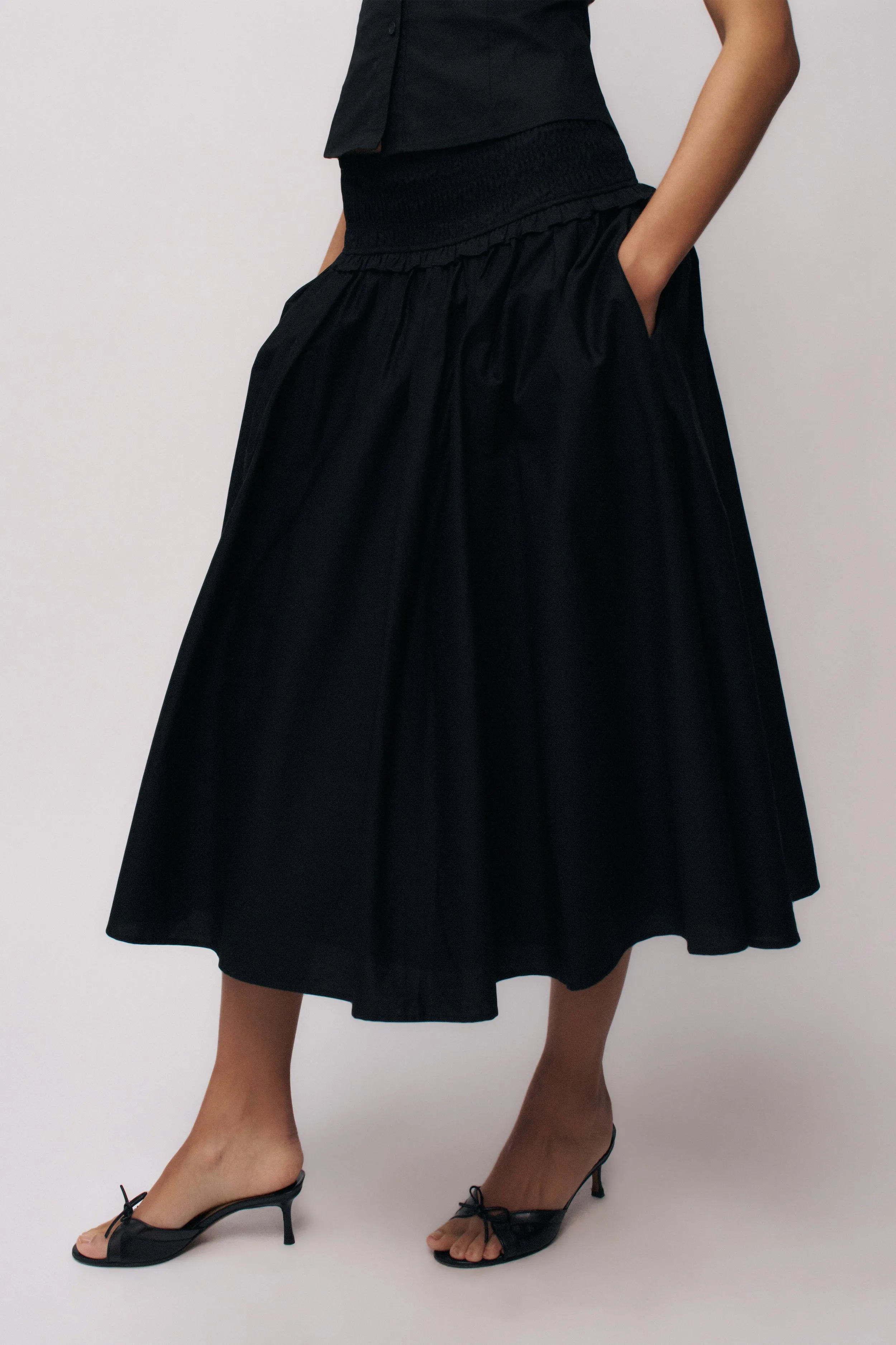 Fontana Skirt Minimalist Layering Maternity Friendly