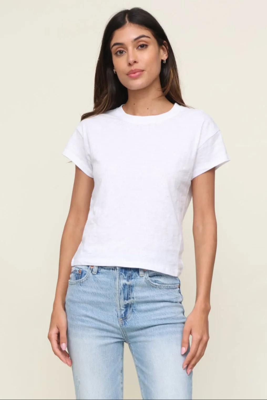 Tagless Labeling HighDensityFoam Modern Slub Tee