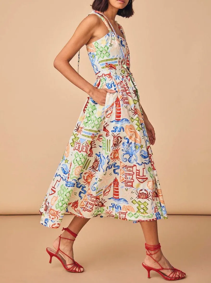 Quiet Luxury Elegant Mature Hunter Bell Quincy Dress