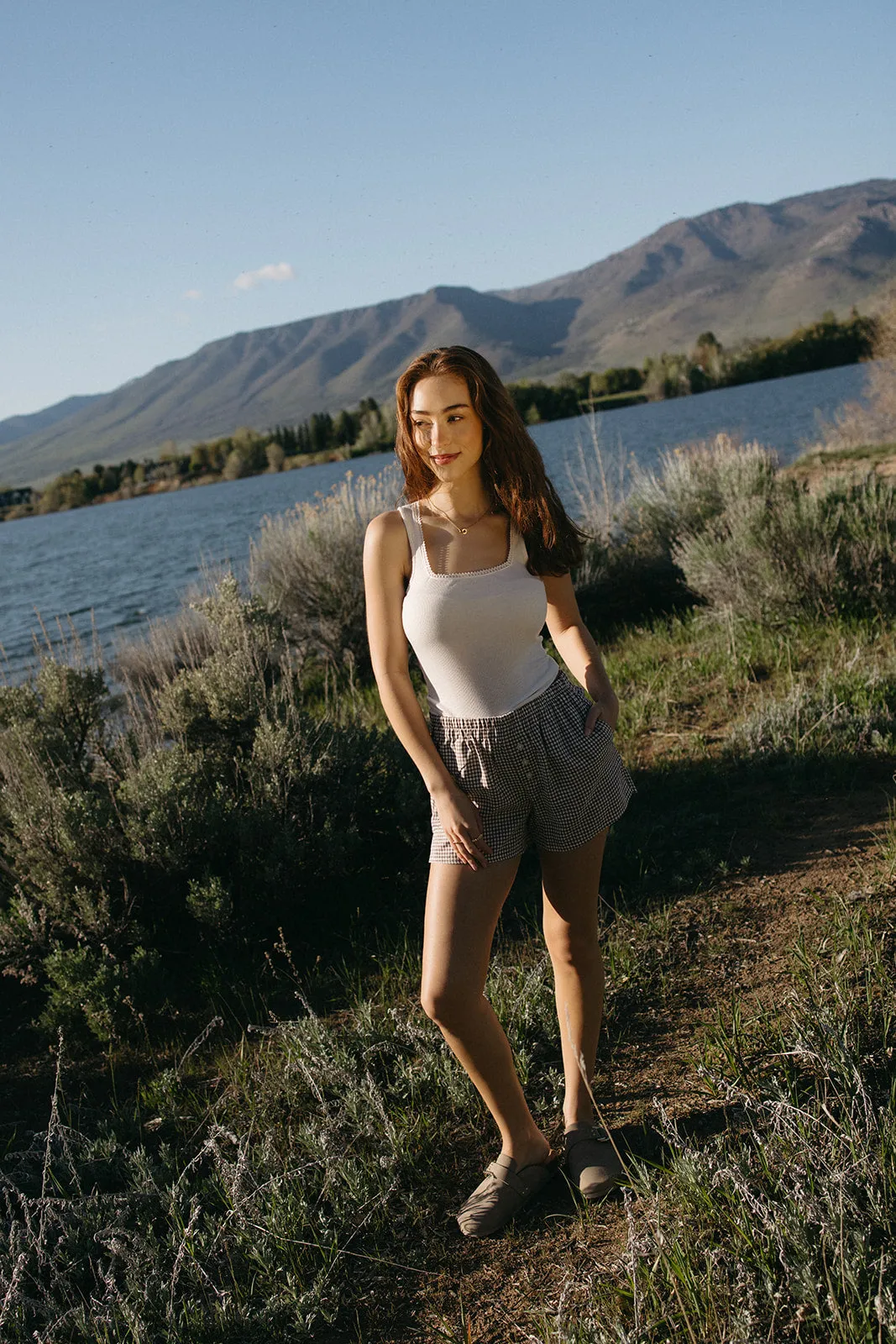 Fresh In Love Tank Stretchable Blend Airflow Mesh Insert