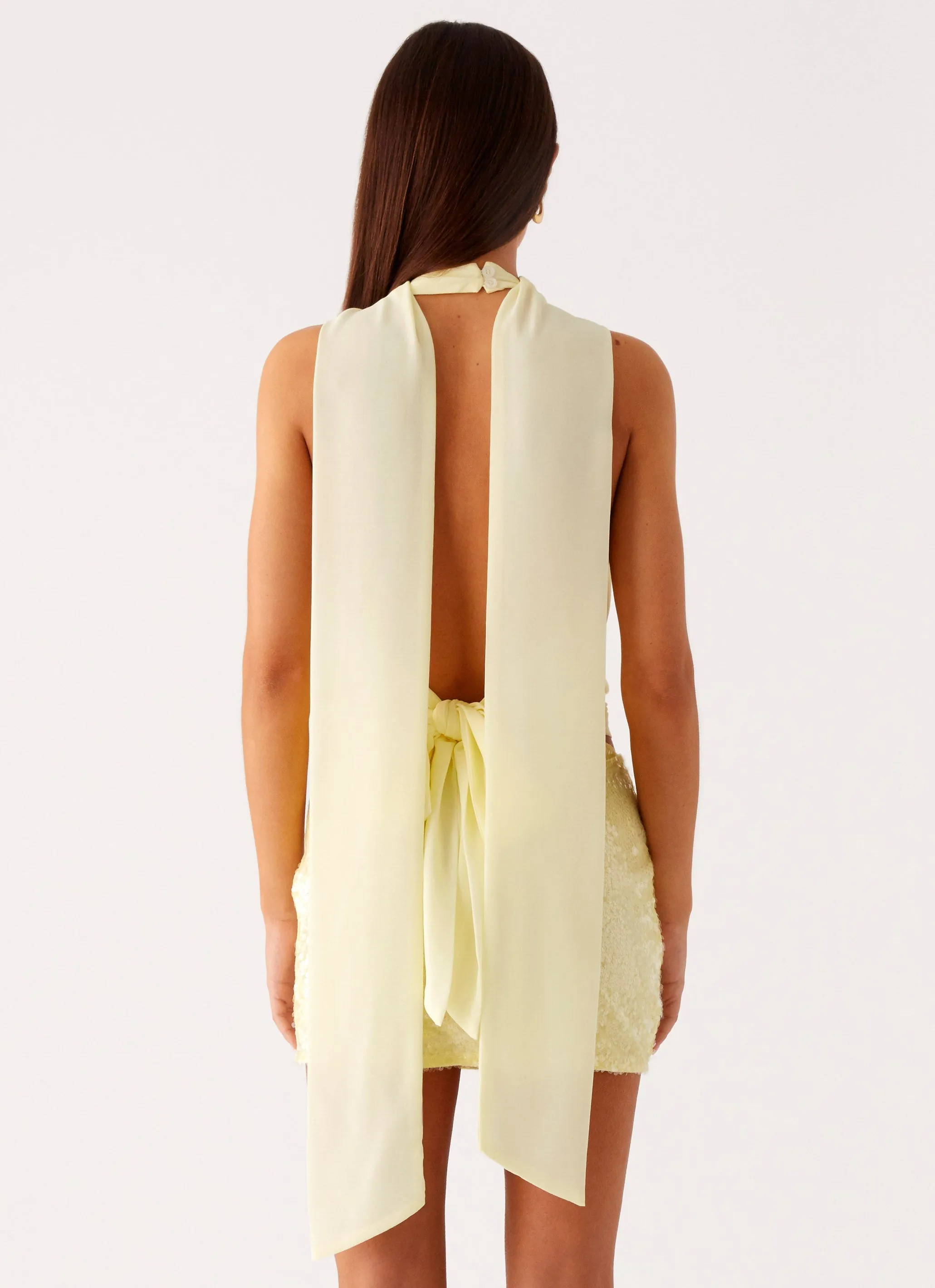 Lilo Scarf Top - Yellow Lightweight Jacket