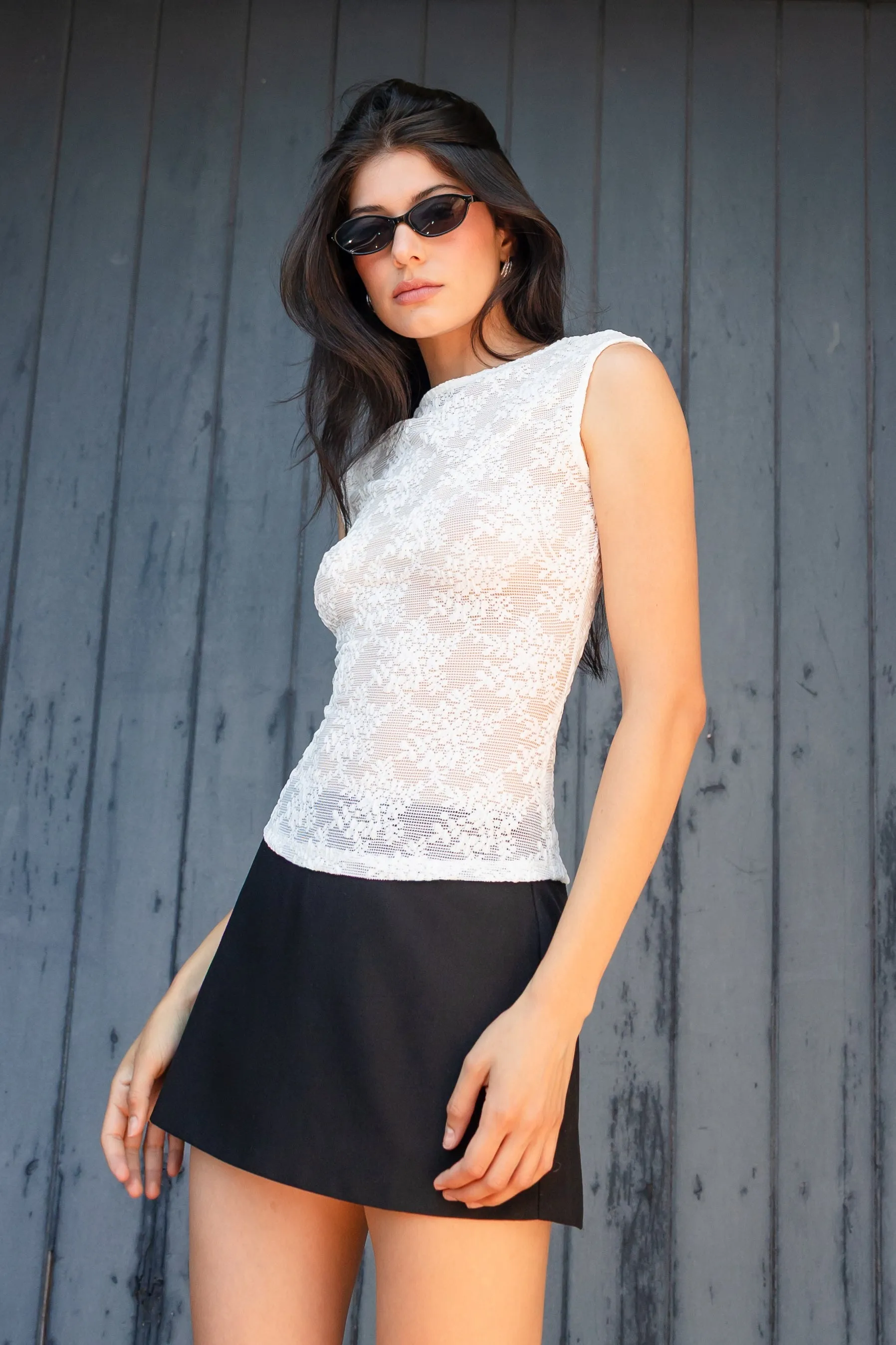 Deanna Lace Top Relaxed Dress