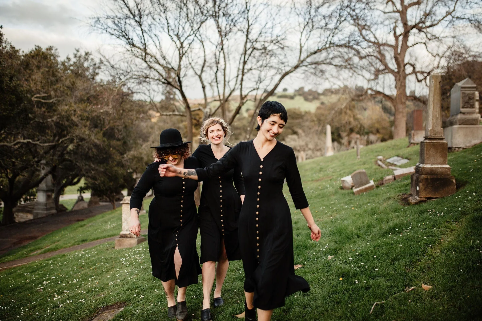 Soft Presence Fiona Dress in Black Challis