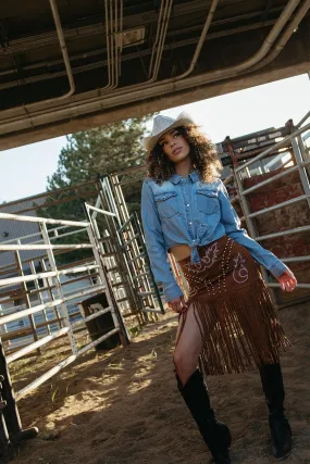 Refined Sophistication Most Wanted Boot Stitch Skirt