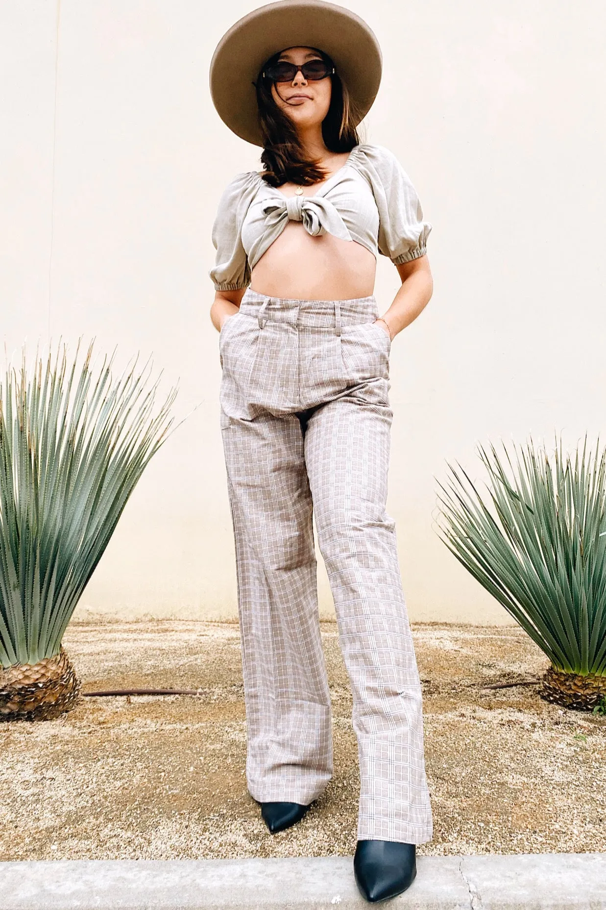 Motel Rocks Onfal Trouser - Taupe Reinforced Knees