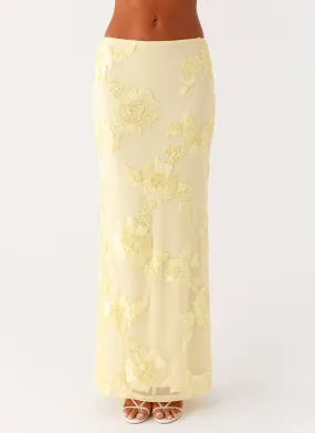 Radiate Maxi Skirt - Yellow Fashion Fusion