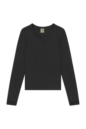 summer look Jill Long Sleeve Tee in Black